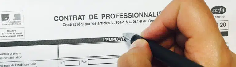 contrat de professionnalisation